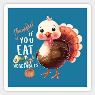 Funny Thanksgiving Turkey Sticker